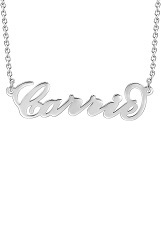 teensy-weensy custom nameplate silver baby necklace